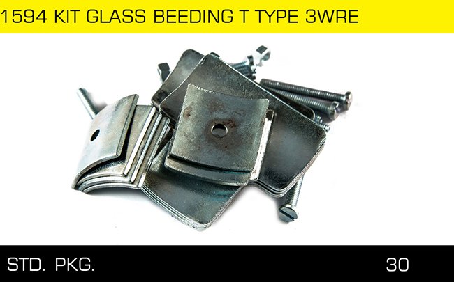 1594 KIT GLASS BEEDING T TYPE 3WRE